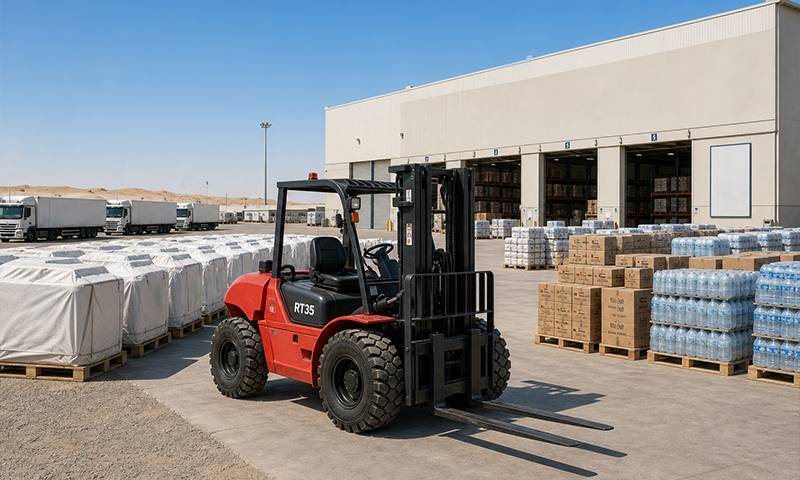 HAMAC Telehandlers for Concrete, Formwork and Steel Structures on Middle East & African Construction Sites