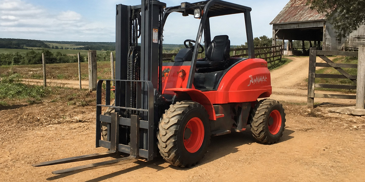 HAMAC FD35‑RTS Rough Terrain Forklift Shipped to South America for Farm Use