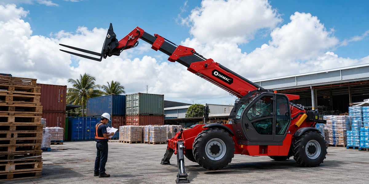 HT4018 Telehandler Shipped to the Philippines for High‑Reach Warehouse Logistics Operations