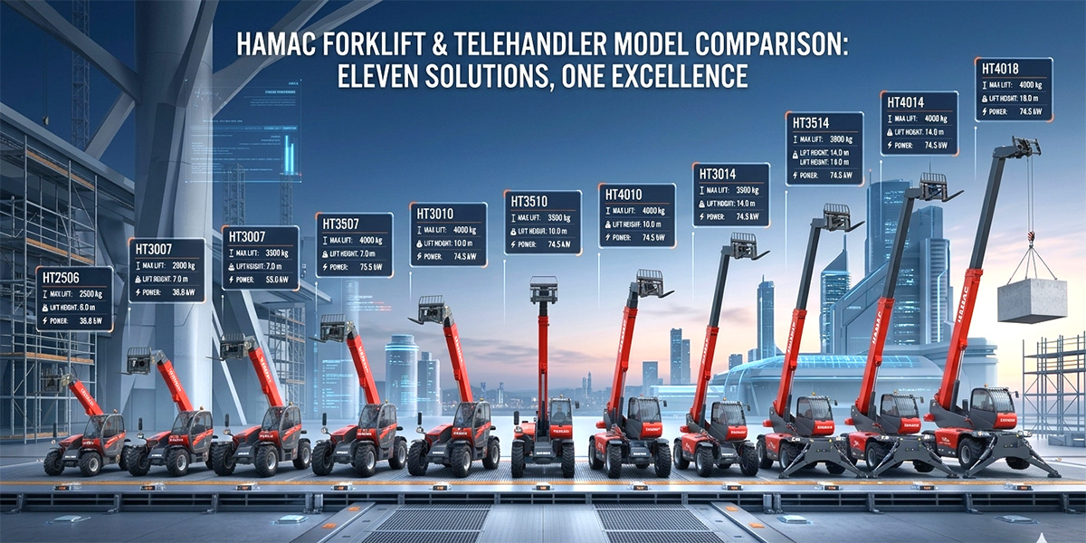 How to Choose the Right Telehandler: A Complete Guide to HAMAC 2.5T–5T Models