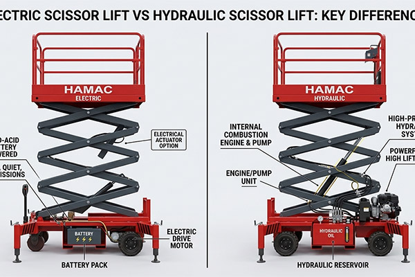 Electric Scissor Lift vs Hydraulic Scissor Lift: What Is the Difference?