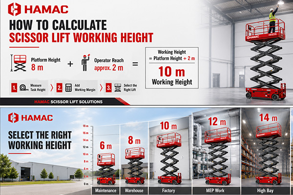 How to Calculate the Required Working Height for a Scissor Lift