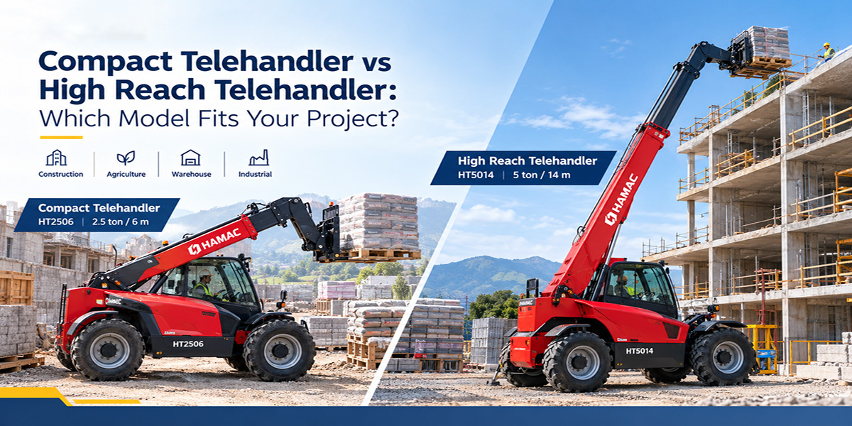 Compact Telehandler vs High Reach Telehandler: Which Model Fits Your Project? | HAMAC