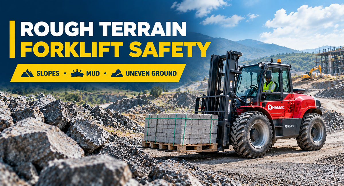 Rough Terrain Forklift Safety on Slopes, Mud and Uneven Ground | HAMAC