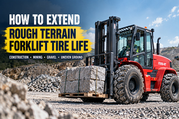 How to Extend Rough Terrain Forklift Tire Life on Construction and Mining Sites | HAMAC