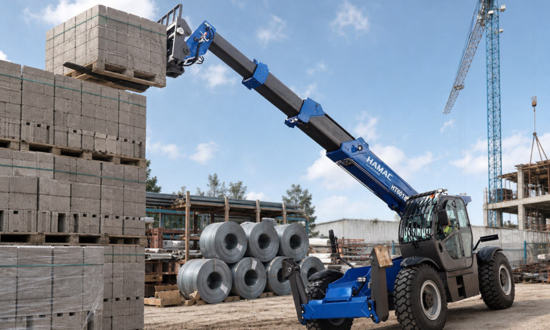 HT6018 Telehandler Shipped for High-Rise Construction and Heavy Material Handling