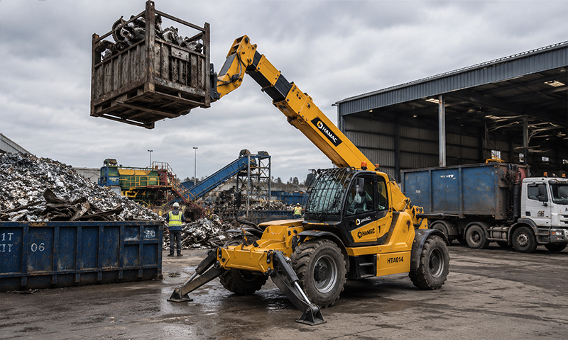 Telehandler for Metal Recycling Yard Bulk Handling